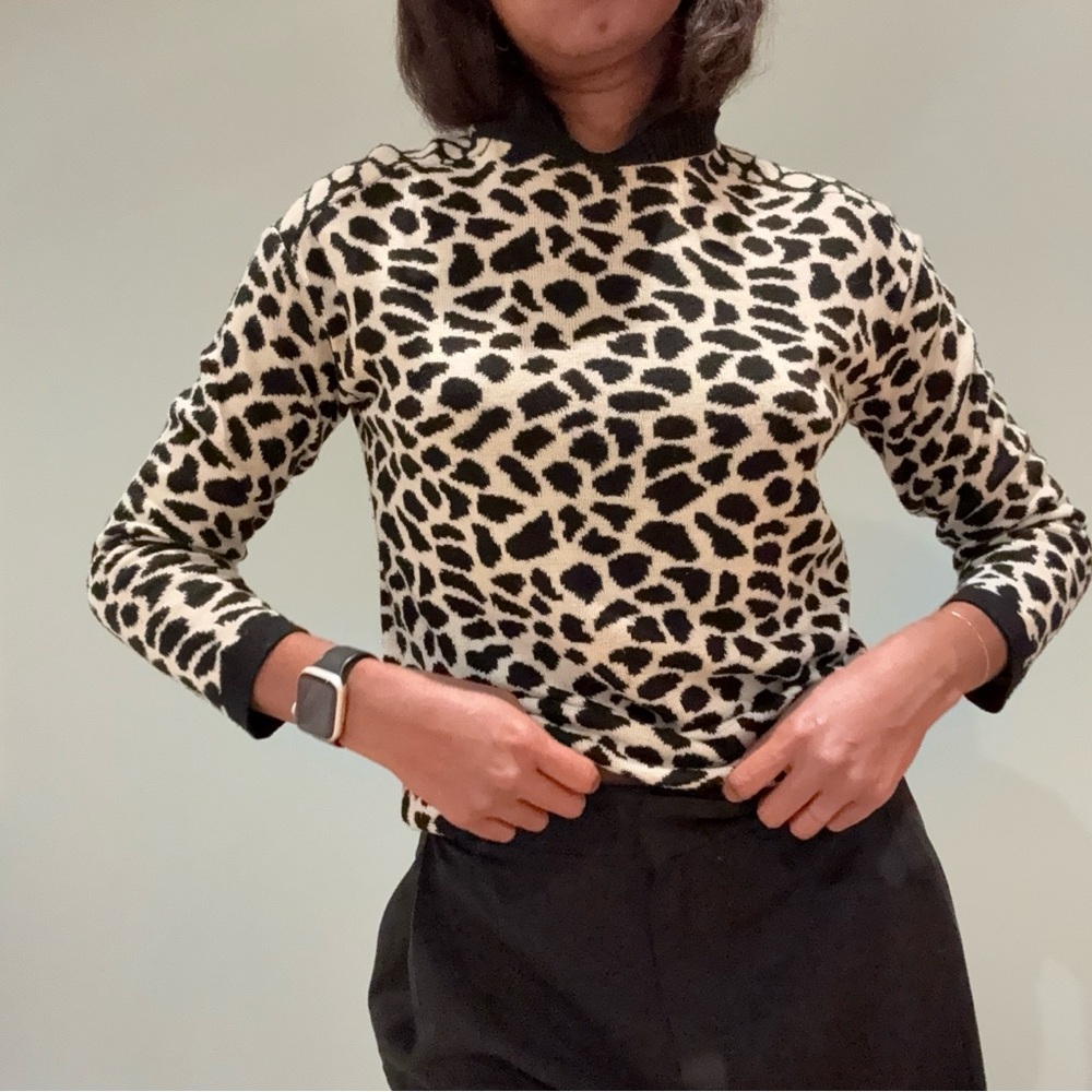 Generation Love Leopard Print Knit Top